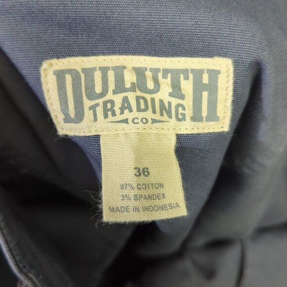 Duluth Shorts Men's 36 Steel Blue Flex Fire Hose Carpenter 9" Shorts - Picture 7 of 9